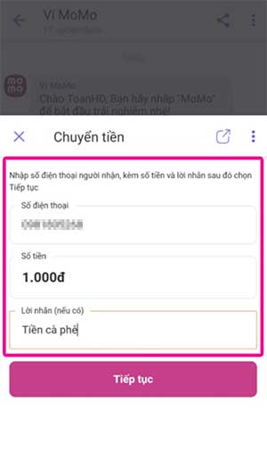 Chuyển tiền và thanh toán nhanh chóng