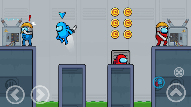 Bạn điều khiển cả 2 kẻ mạo danh Xanh và Đỏ cùng lúc