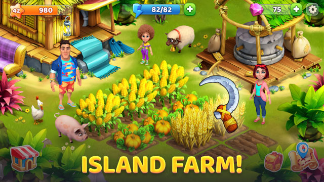 Làm nông trại trên đảo bằng cách tham gia game Bermuda Adventures
