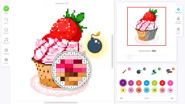 Nhiều hình ảnh Pixel đa dạng để tô màu theo ý thích
