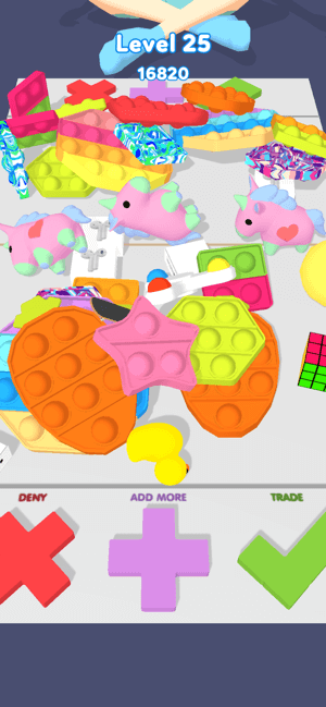 Bạn trở thành chuyên gia đổi đồ trong game Fidget Trading 3D 