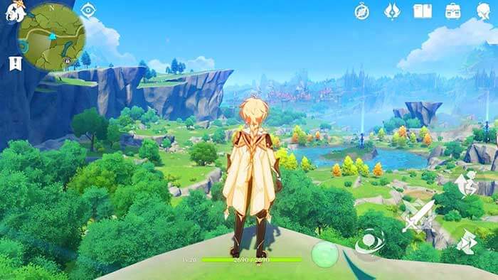 Đồ họa đẹp mắt theo phong cách Anime là điểm hấp dẫn lớn của Genshin Impact