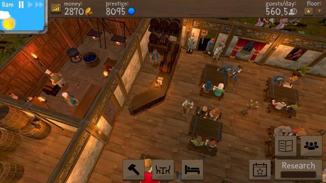Quản lý và phát triển quán rượu của bạn trong game Tavern Master