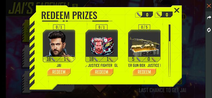 Người chơi phải chọn 1 trong 2 phần thưởng