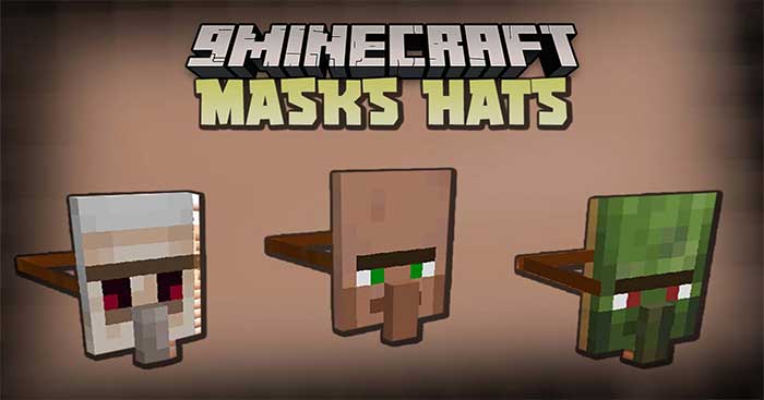 Masks Hats Mod 1.16.5 sẽ giới thiệu vô số mặt nạ độc đáo vào Minecraft