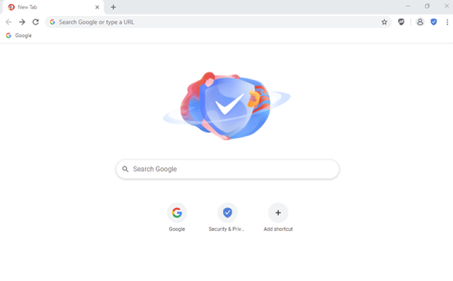 Giao diện đơn giản, trực quan của trình duyệt web CCleaner Browser