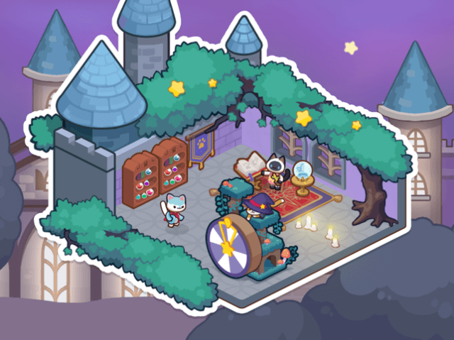 Quản lý và phát triển cơ sở kinh doanh đồ nội thất của bạn trong game Kitty Cat Tycoon