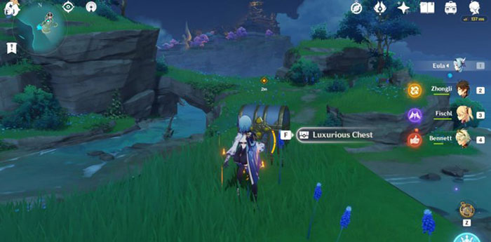 Người chơi có thể mở các rương ở Inazuma để nhận ấn lôi