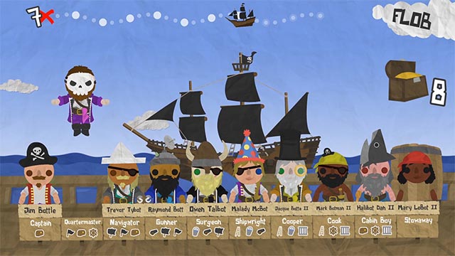 Sử dụng chiến thuật khôn ngoan để loại ma ra khỏi tàu cướp biển trong Paper Pirates