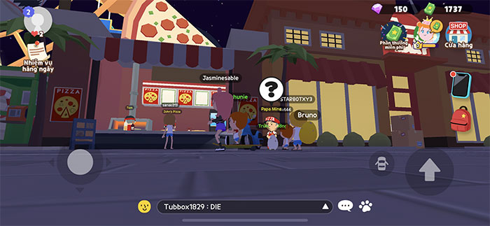 Giao pizza là nhiệm vụ thường xuyên để người chơi kiếm được các ngôi sao