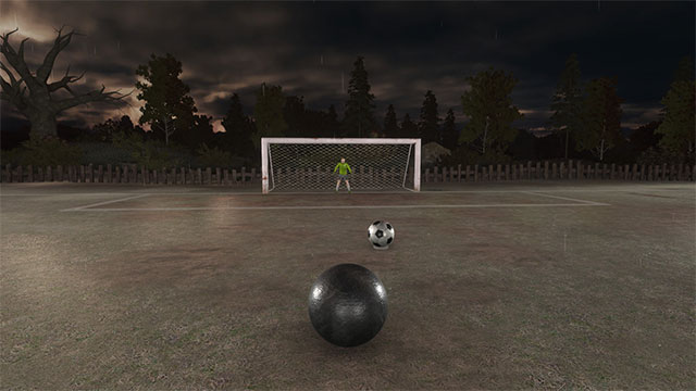 Chơi solo để rèn luyện kỹ năng sút bóng trong Dark Roll: Free Kick Challenge game