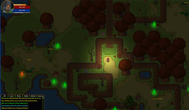 Lối chơi của Megania Online là sự pha trộn giữa MMORPG, phiêu lưu và giải đố