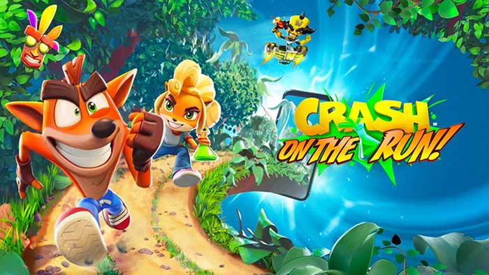 Crash Bandicooot On The Run có cách chơi tương tự Temple Run, Subway Surfer,...