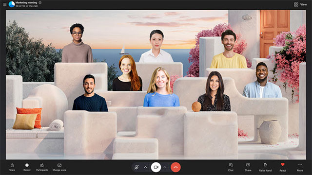 Chế độ hiển thị Together mode đã hỗ trợ mọi cuộc gọi trên Skype