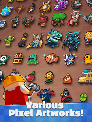 Rất nhiều tác phẩm pixel