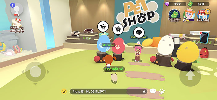 Mua trứng tại Cửa hàng thú cưng