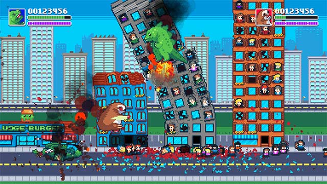 Phá hủy các tòa nhà, trực thăng, ăn thịt người và hơn thế trong Terror of Hemasaurus game