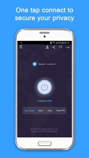 Một chạm để kết nối VPN Super, bảo vệ quyền riêng tư của bạn