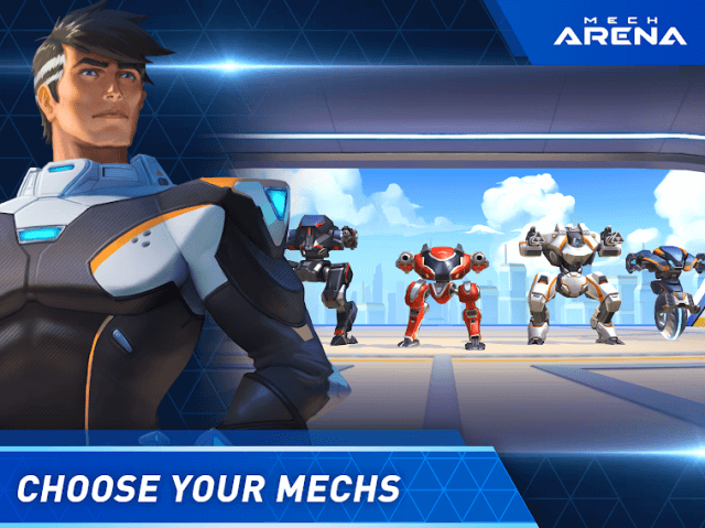Chọn robot của bạn và bước vào trận chiến trong game Mech Arena: Robot Showdown