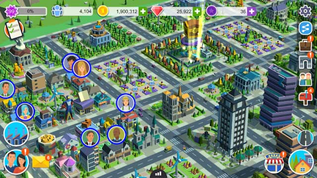 Phát triển thành phố của bạn trở nên thịnh vượng và đông đúc trong game People and The City