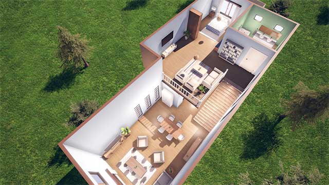 Chuyển đổi linh hoạt giữa góc nhìn trên cao và góc nhìn thứ nhất