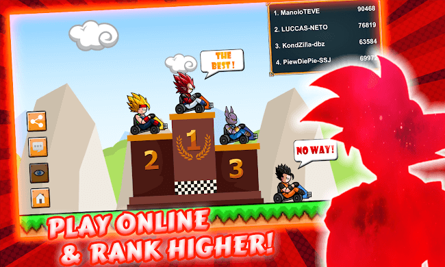 Chơi game Dragon Z Super Kart trực tuyến