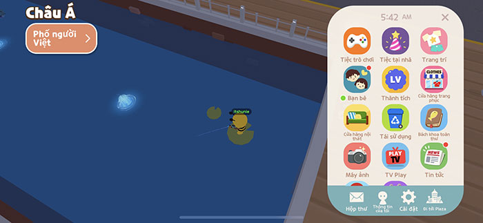 Nhấn vào mục Trang trí để xem danh sách các điệu nhảy và biểu tượng cảm xúc