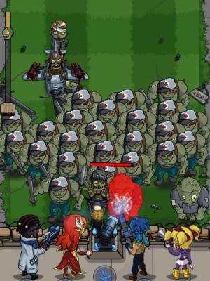 Bạn chiến đấu chống lại đám xác sống đông đảo trong game Zombie War 