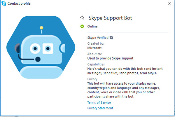 Robot nhảy nhót trong Skype sẽ hỗ trợ bạn online 24/7
