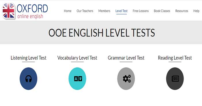 OOE English Level Tests là web kiểm tra trình độ tiếng Anh miễn phí từ Oxford