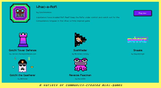 Để nâng cấp các Aavegotchi, người chơi có thể tham gia vào các hoạt động