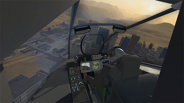 VTOL VR mô phỏng lái máy bay chiến đấu hiện đại, đa năng