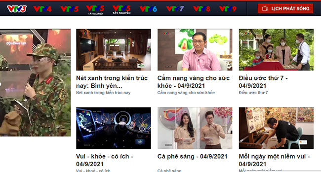 Xem các video có sẵn