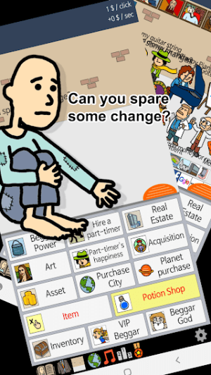 Bạn được trải nghiệm cuộc sống của một người ăn xin trong game Beggar Life 
