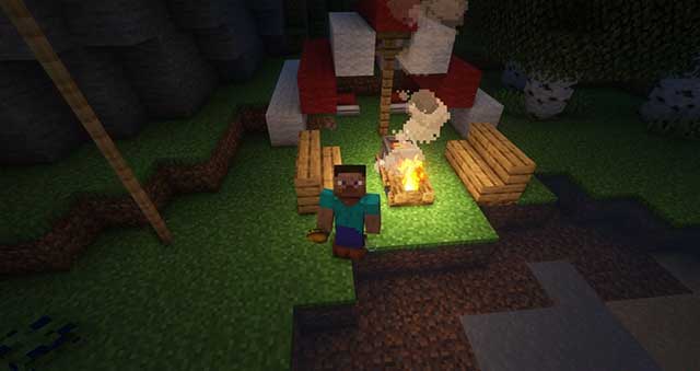 Bản Mod này bao gồm nhiều loại vật phẩm gần gũi để người chơi đi cắm trại 