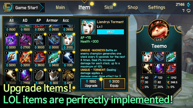 Ez Mirror Match 2 có các vật phẩm LOL nguyên gốc
