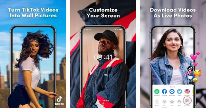 TickTock Video Wallpaper by TikTok cho Android18.1Tạo hình nền đẹp từ video TikTok