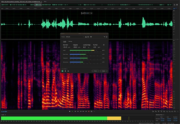 Loudness Meter cung cấp công cụ đo độ lớn dựa trên ITU tiêu chuẩn