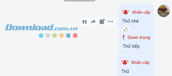 Cách gửi tin nhắn ưu tiên
