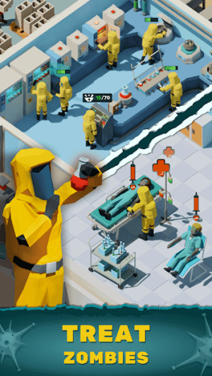 Zombie Hospital Tycoon cho bạn quản lý một bệnh viện điều trị cho các zombie