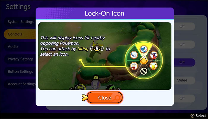 Thay đổi cài đặt trò chơi cũng có thể thay đổi cách chơi Pokémon Unite