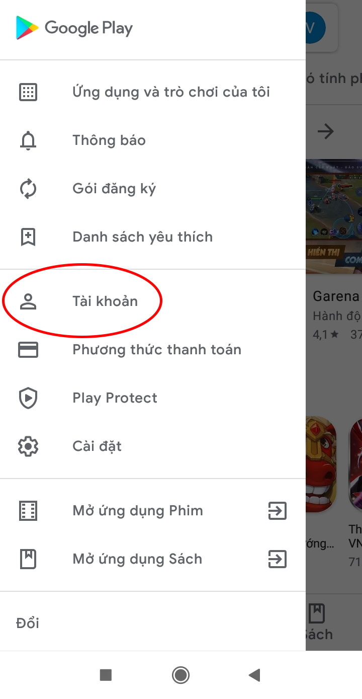 Thay đổi thông tin