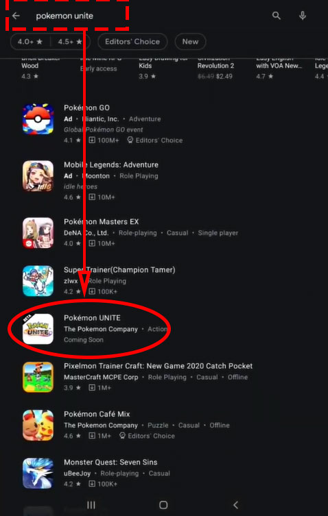 Cài đặt Pokemon Unite ở Việt Nam