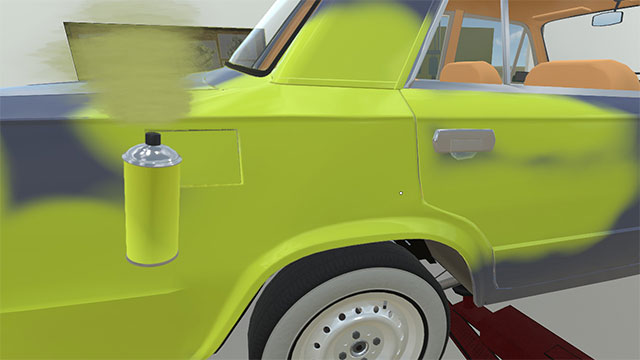 Phủ 1 lớp sơn mới và thay thế phụ tùng để "độ" xe sáng tạo trong game My Garage