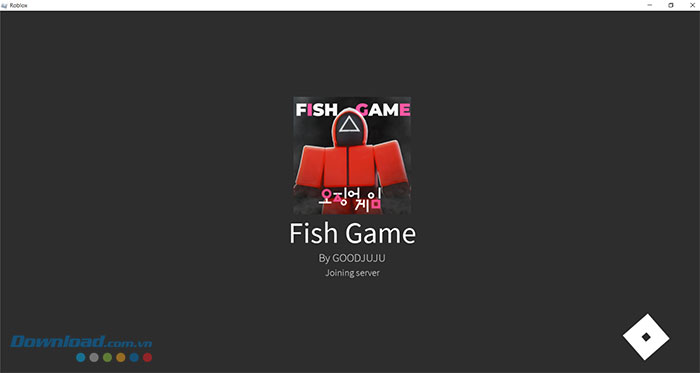 Giao diện vào game khi người chơi hoàn thành các bước tải xuống và cài đặt