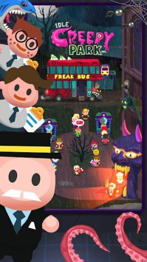 Quản lý công viên quái vật của bạn trong game Idle Creepy Park Inc.