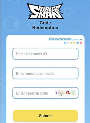 Giao diện trung tâm đổi thưởng của Sausage Man