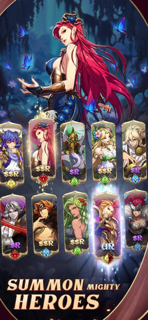 Triệu hồi các anh hùng mạnh mẽ để thành lập liên minh trong game Mythic Heroes 