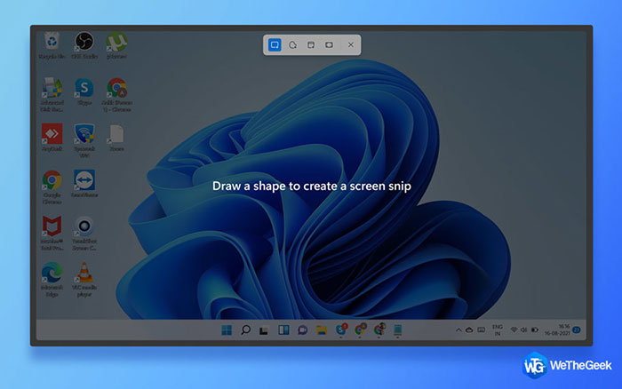 Người dùng có thể chụp một phần hoặc toàn bộ màn hình