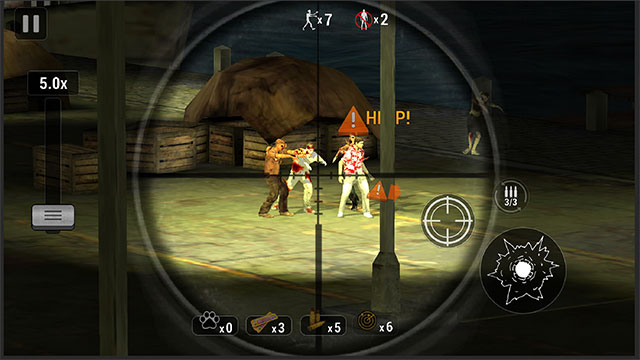 Tận dụng kỹ năng bắn tỉa để tiêu diệt toàn bộ thây ma trong Zombie Hunter